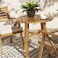 Vallerie Outdoor Chairs with Table Set (Set of 3)