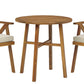 Vallerie Outdoor Chairs with Table Set (Set of 3)