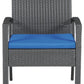 Alina Outdoor Love/Chairs/Table Set (Set of 4)