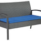 Alina Outdoor Love/Chairs/Table Set (Set of 4)