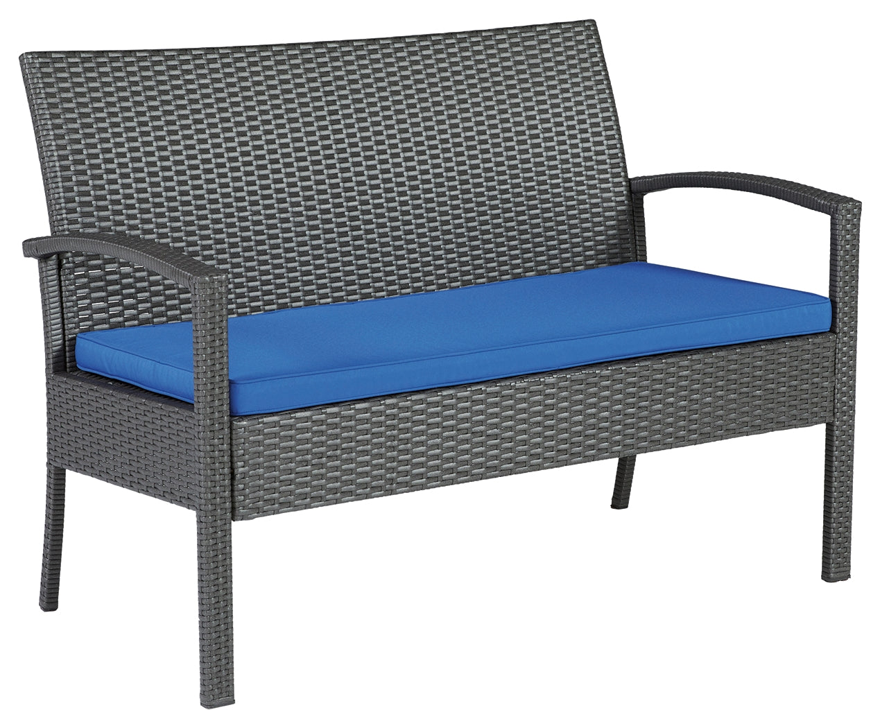 Alina Outdoor Love/Chairs/Table Set (Set of 4)