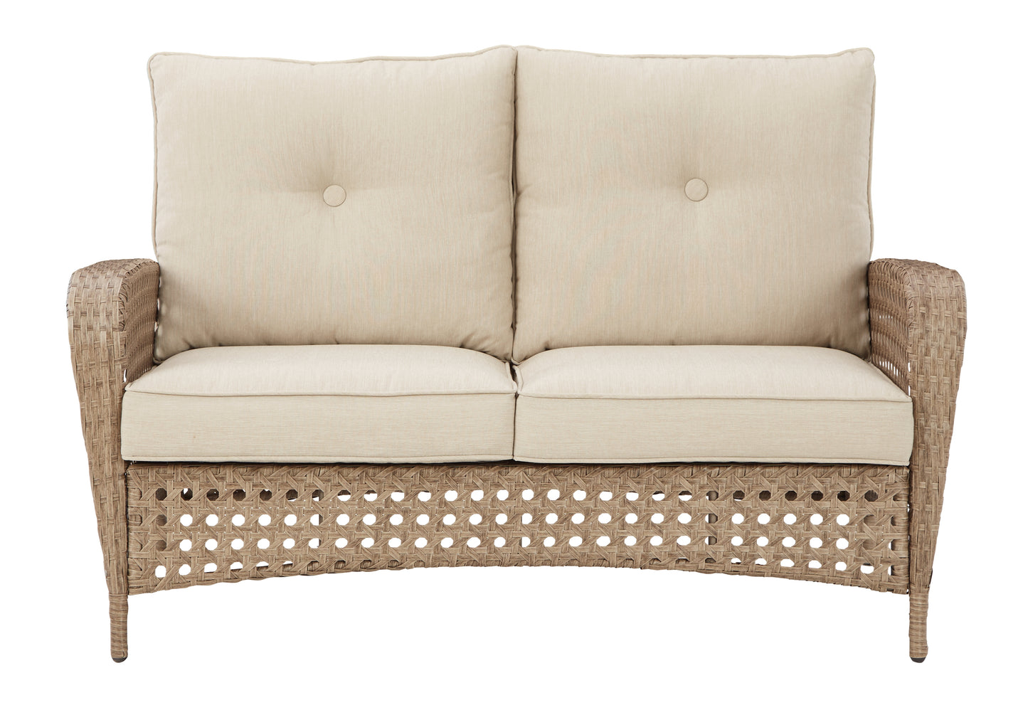 Braylee Outdoor Loveseat with Table (Set of 2)