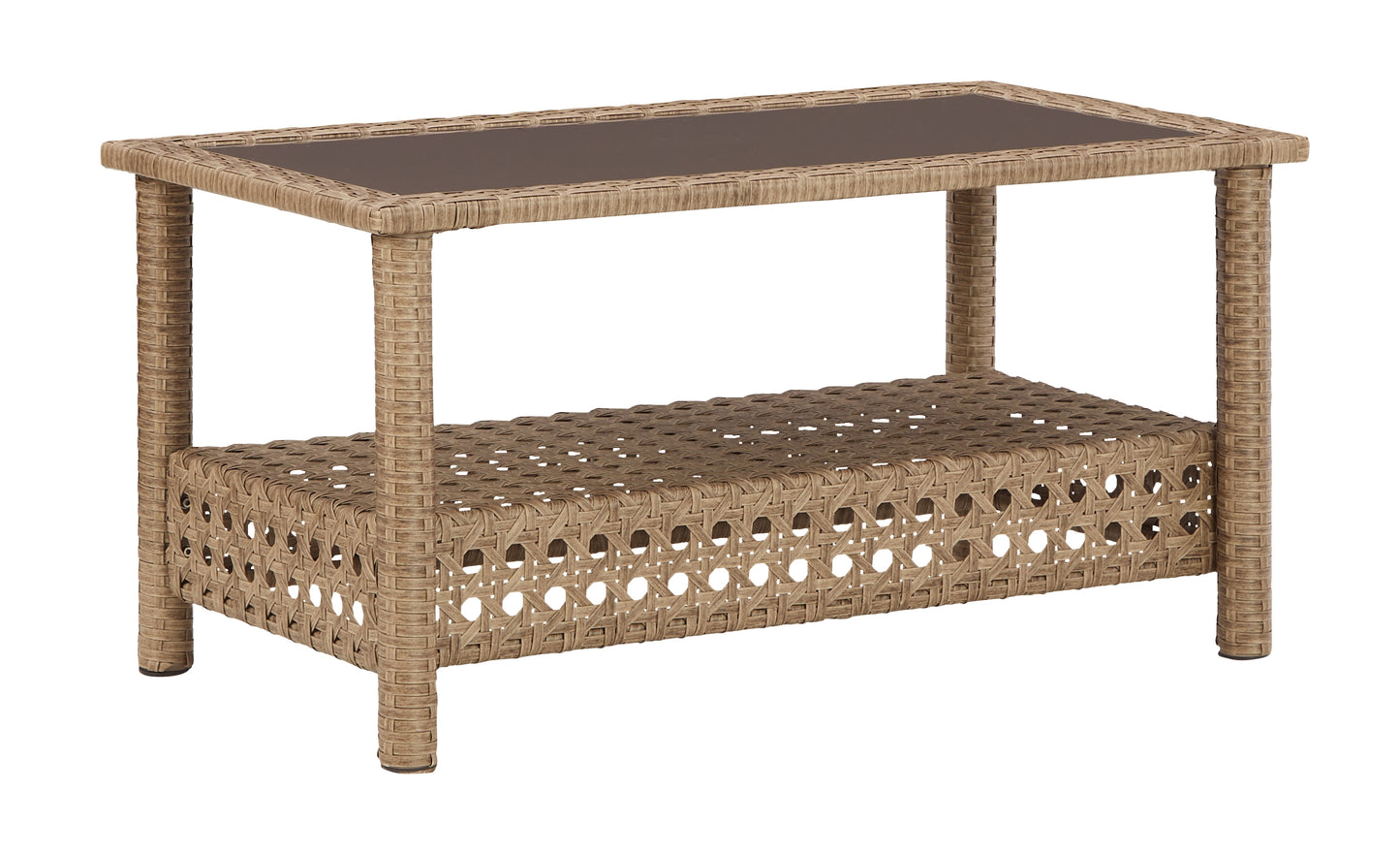Braylee Outdoor Loveseat with Table (Set of 2)