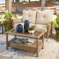 Braylee Outdoor Loveseat with Table (Set of 2)