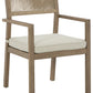 Aria Plains Arm Chair with Cushion (Set of 2)