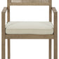 Aria Plains Arm Chair with Cushion (Set of 2)