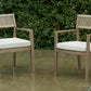Aria Plains Arm Chair with Cushion (Set of 2)