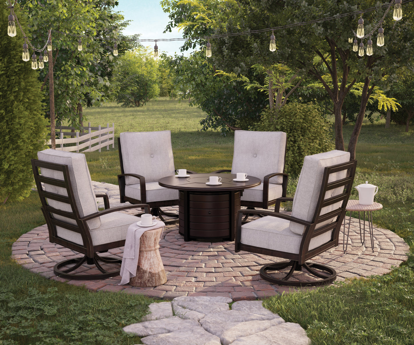 Castle Island Fire Pit Table