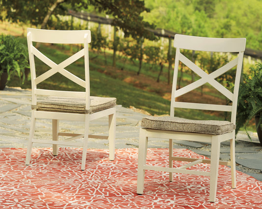 Preston Bay Armless Chair with Cushion (Set of 2)