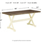 Preston Bay Dining Table with Umbrella Option