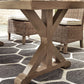 Beachcroft Dining Table with Umbrella Option