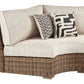Beachcroft Curved Corner Chair with Cushion