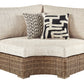 Beachcroft Curved Corner Chair with Cushion