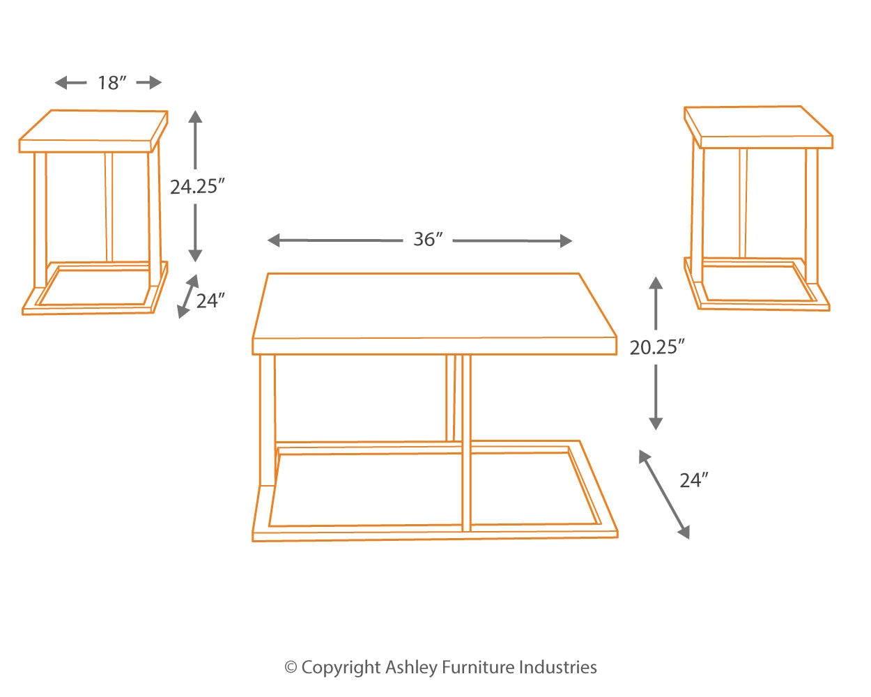 Airdon Table (Set of 3)