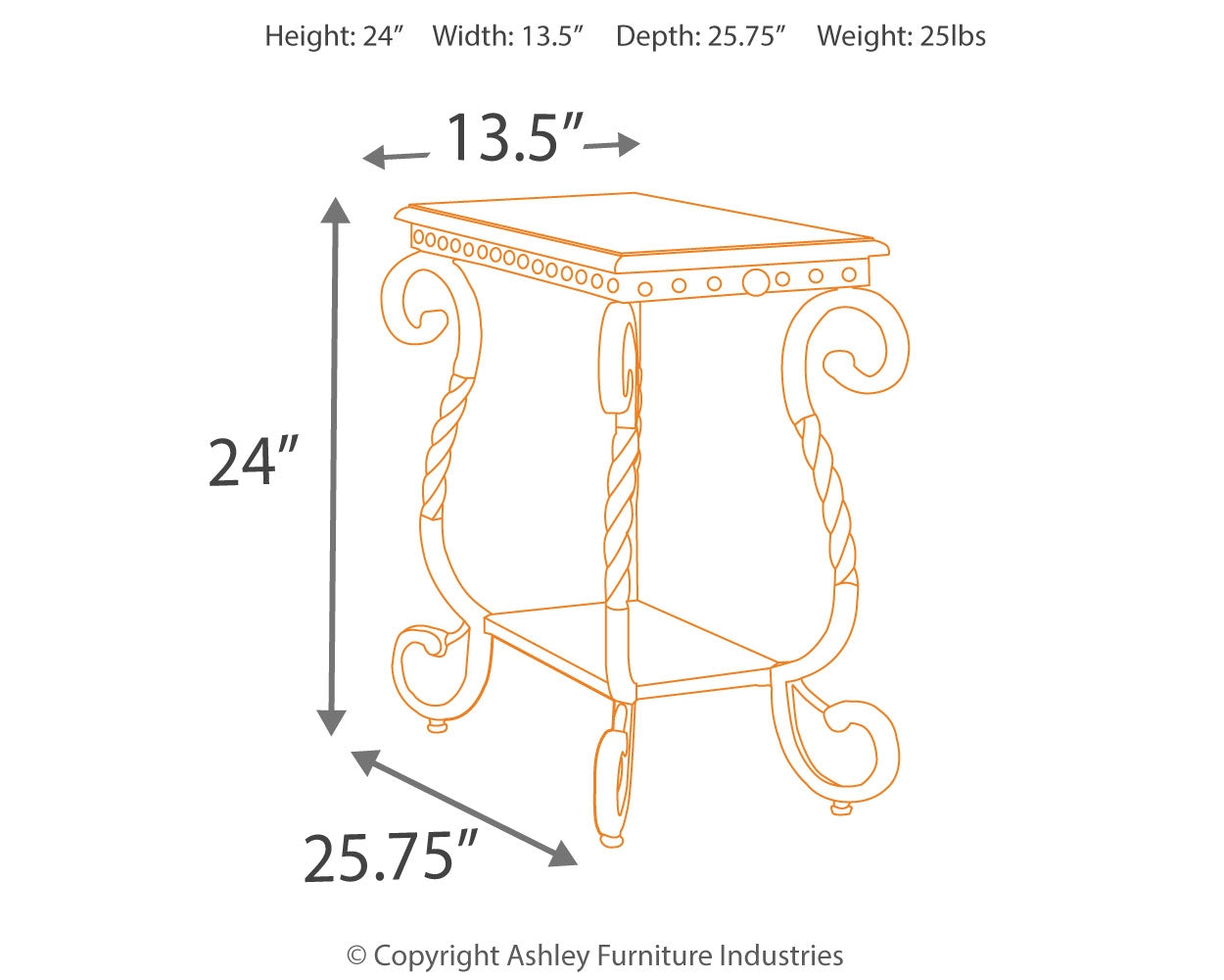 Rafferty Chairside End Table