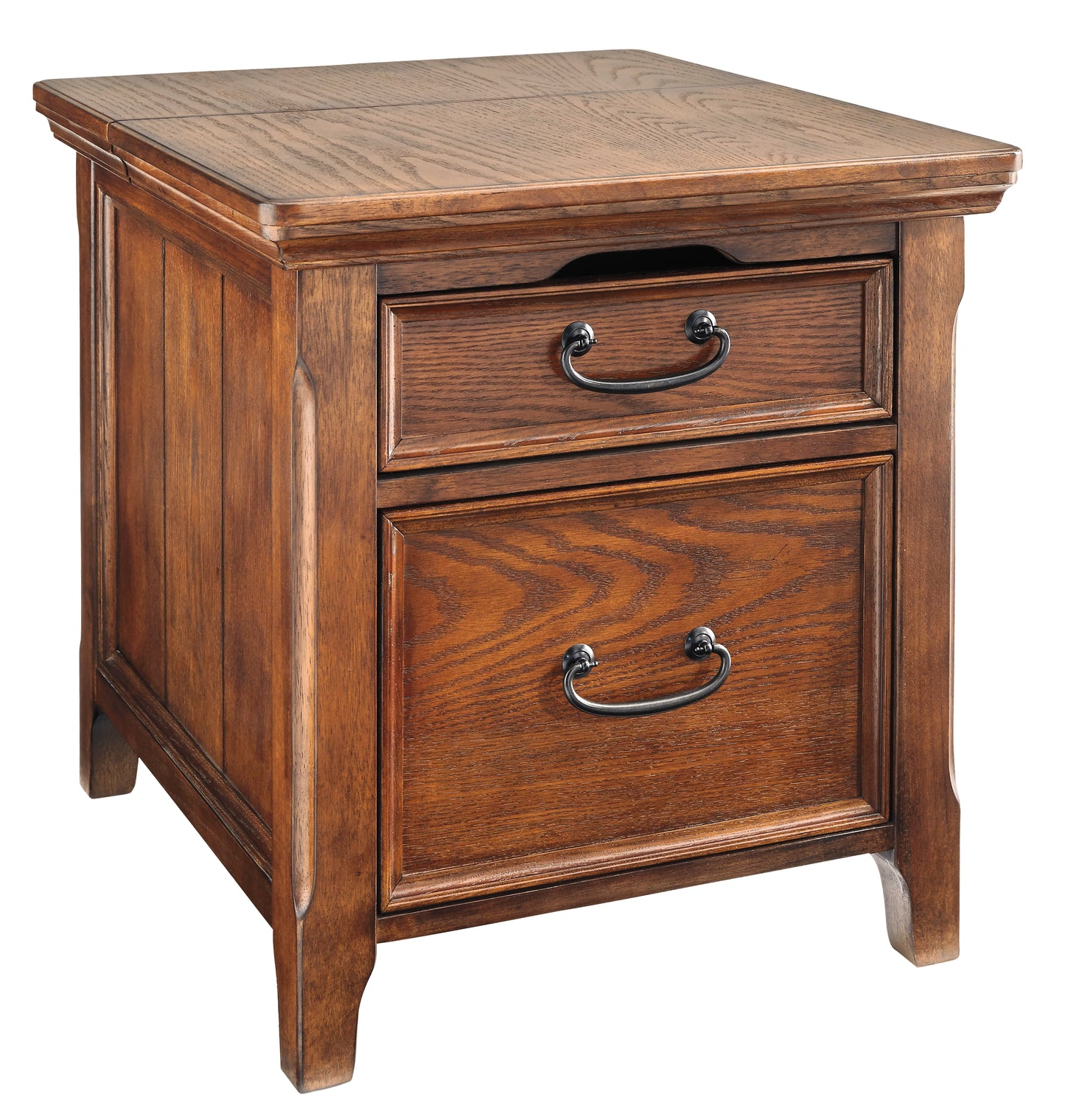 Woodboro Media End Table with Power Outlets