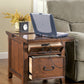 Woodboro Media End Table with Power Outlets