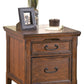 Woodboro Media End Table with Power Outlets