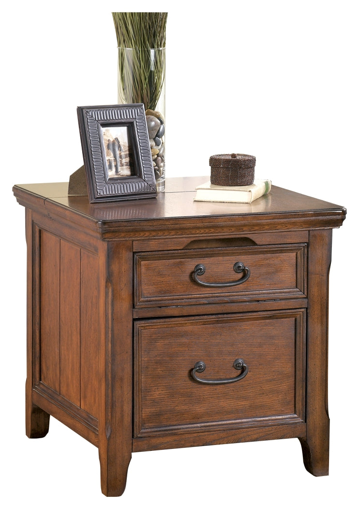 Woodboro Media End Table with Power Outlets