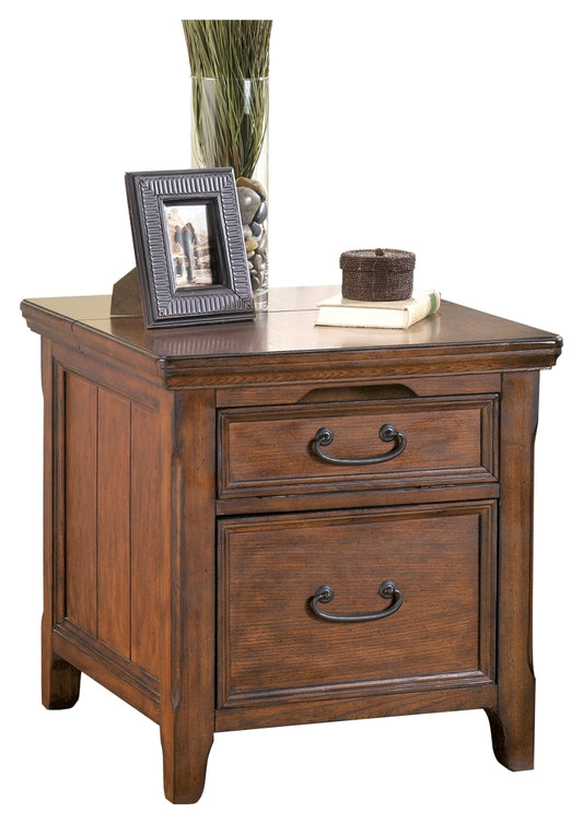 Woodboro Media End Table with Power Outlets