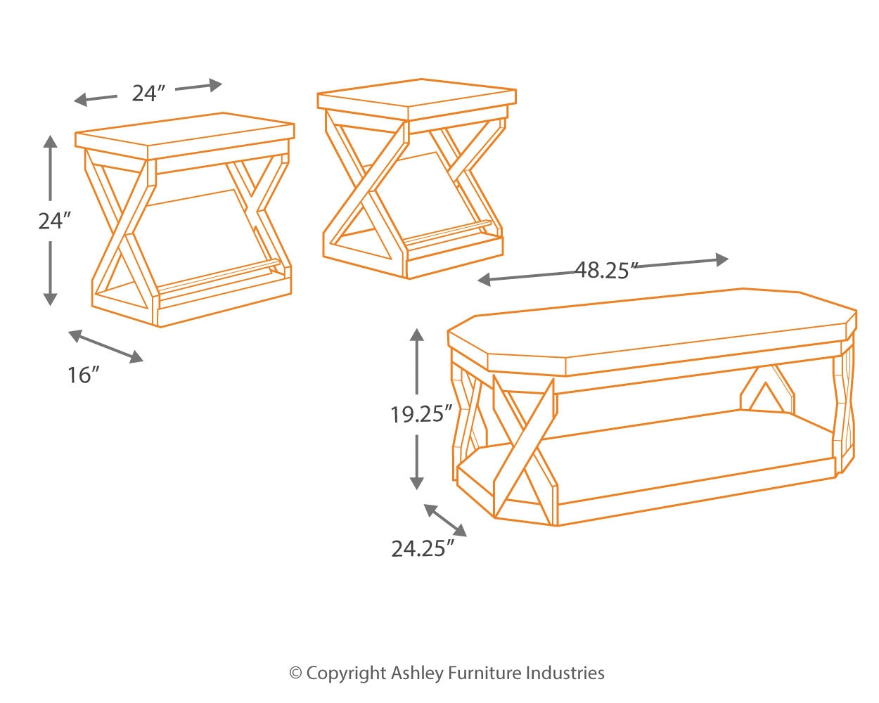 Radilyn Table (Set of 3)