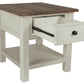 Bolanburg Chairside End Table with USB Ports & Outlets