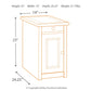 Bolanburg Chairside End Table with USB Ports & Outlets