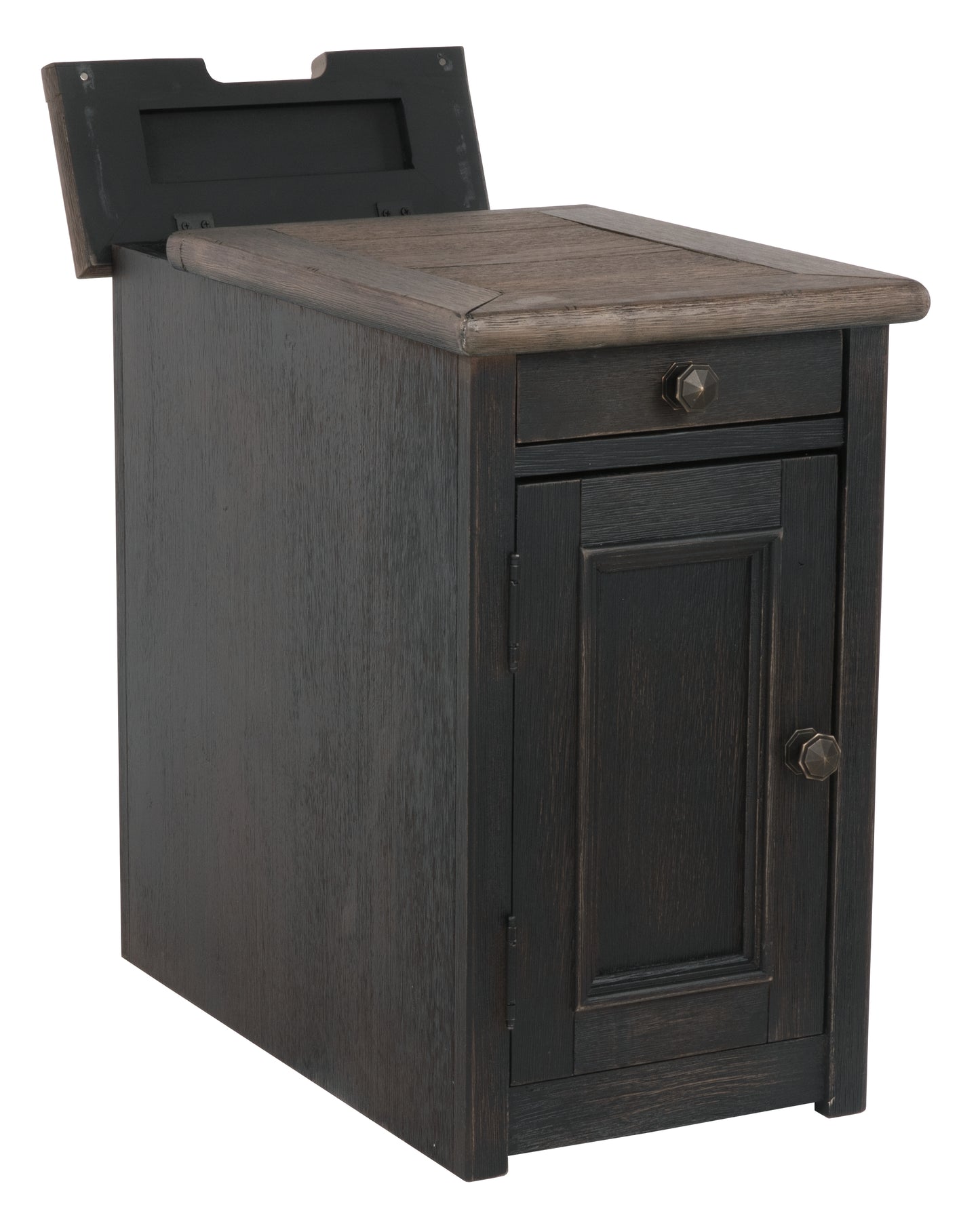 Tyler Creek Chairside End Table with USB Ports & Outlets