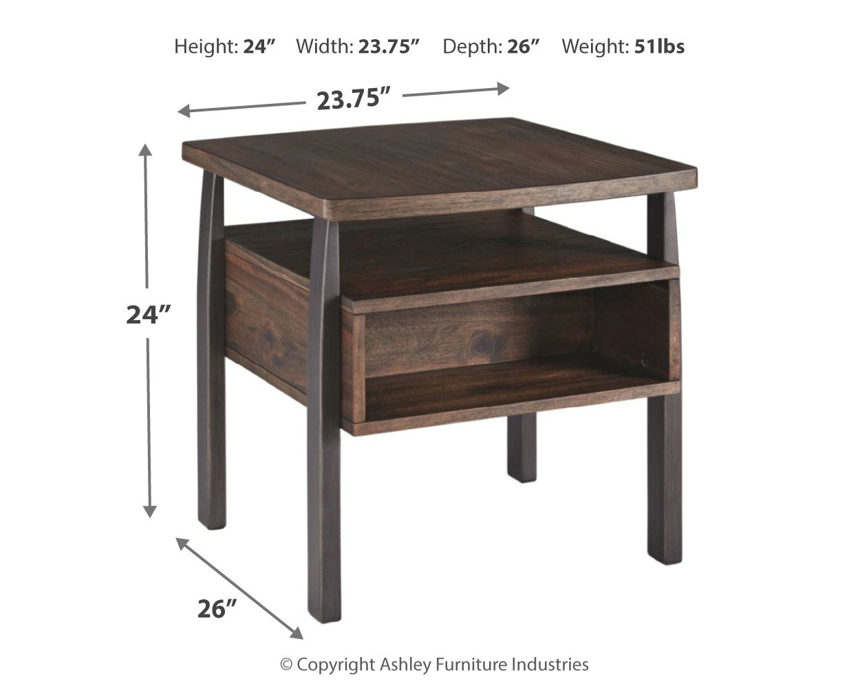 Vailbry End Table