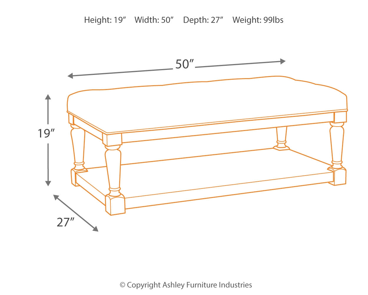 Shawnalore Coffee Table Ottoman