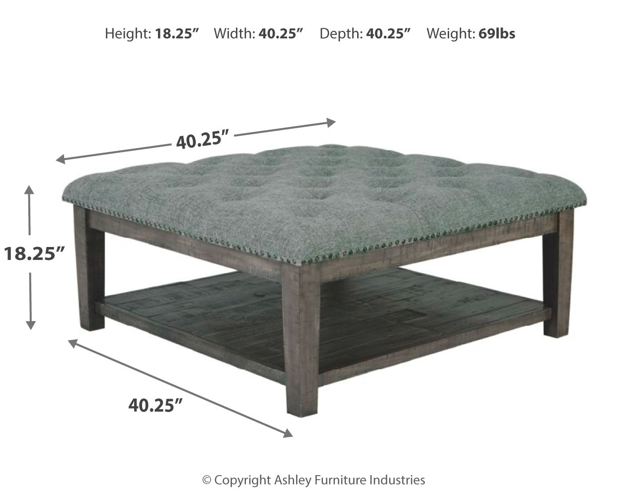 Borlofield Coffee Table Ottoman
