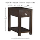 Tariland Chairside End Table