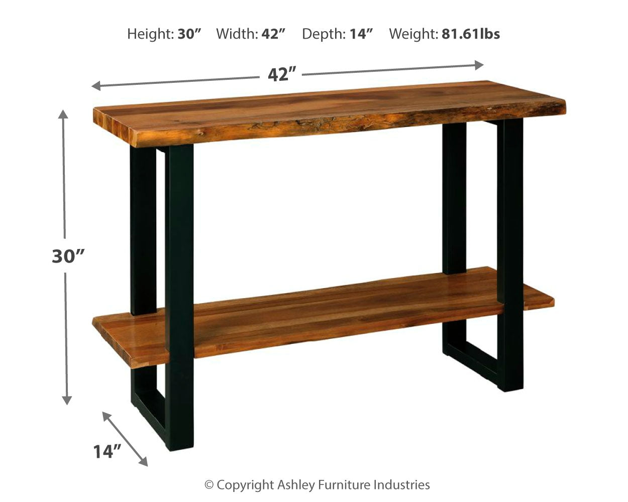 Brosward Sofa/Console Table