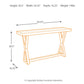 Wesling Sofa/Console Table