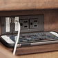 Stanah Chairside End Table with USB Ports & Outlets