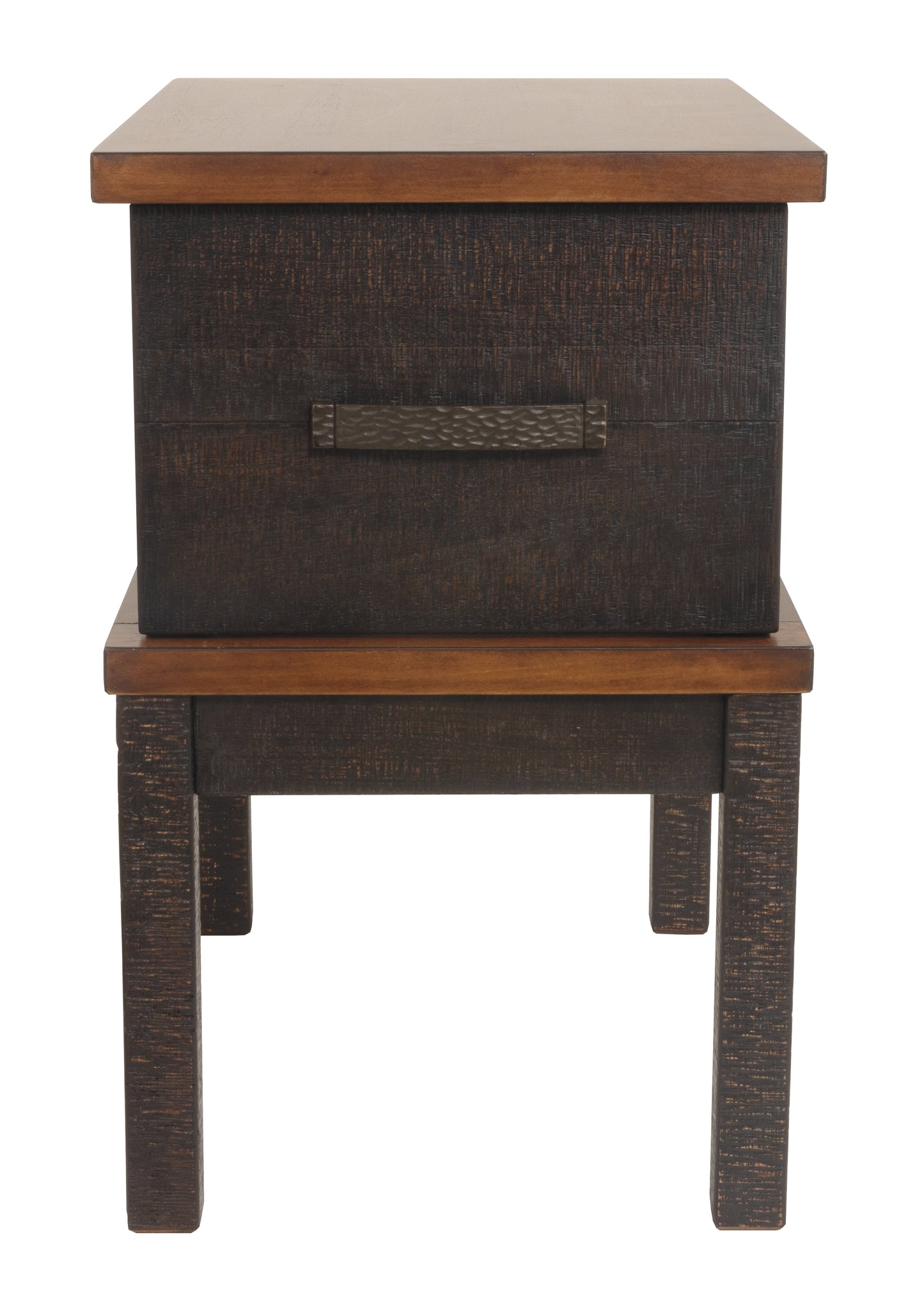 Stanah Chairside End Table with USB Ports & Outlets