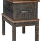 Stanah Chairside End Table with USB Ports & Outlets