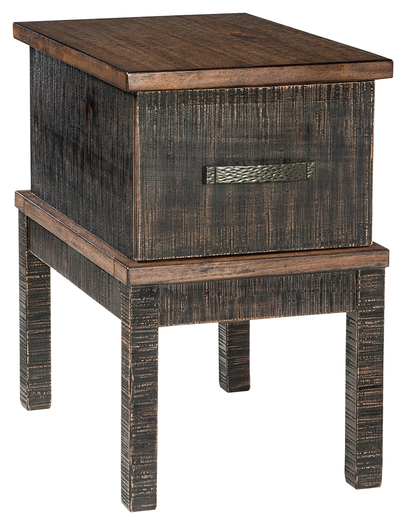 Stanah Chairside End Table with USB Ports & Outlets