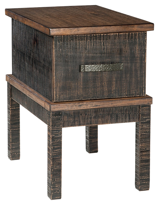 Stanah Chairside End Table with USB Ports & Outlets