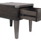Todoe End Table with USB Ports & Outlets