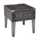 Todoe End Table with USB Ports & Outlets
