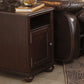 Barilanni Chairside End Table with USB Ports & Outlets