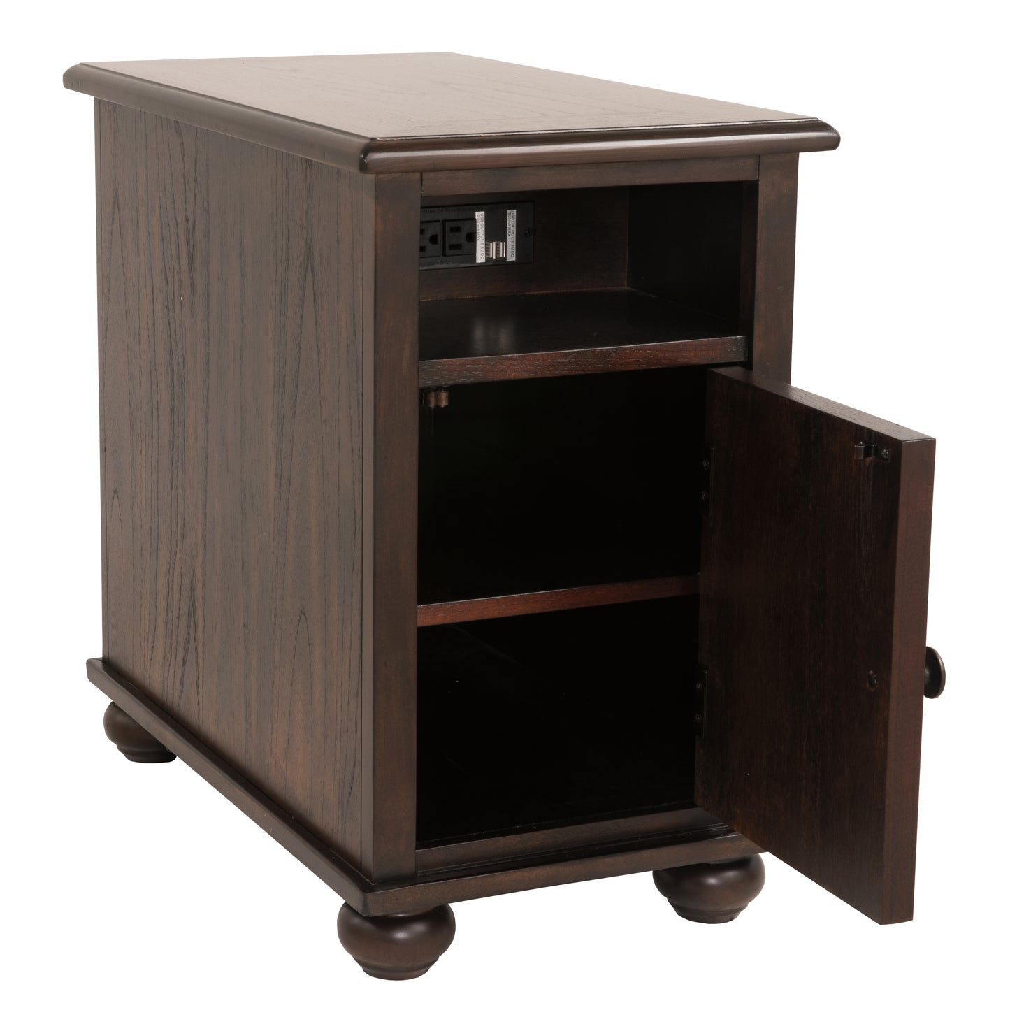Barilanni Chairside End Table with USB Ports & Outlets