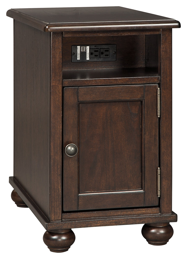 Barilanni Chairside End Table with USB Ports & Outlets