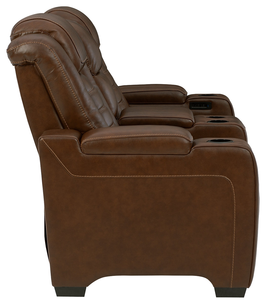 Backtrack Power Reclining Loveseat with Console