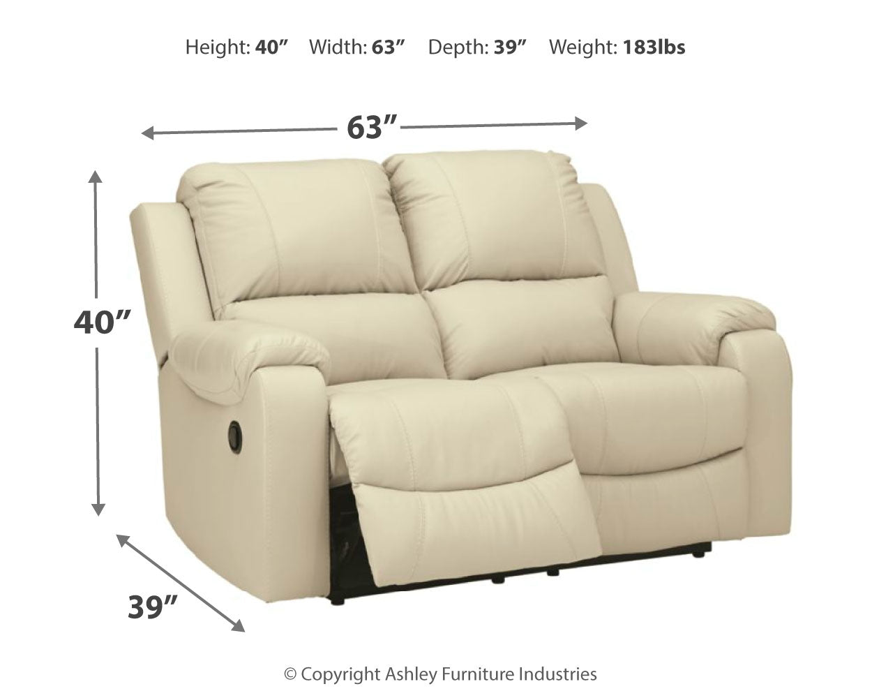 Rackingburg Reclining Loveseat