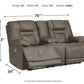 Wurstrow Power Reclining Loveseat with Console