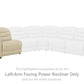 Center Line Left-Arm Facing Power Recliner