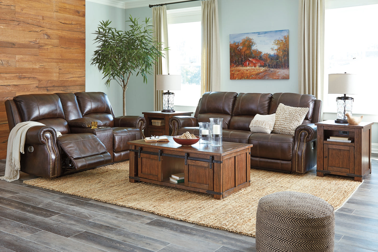 Buncrana Power Reclining Loveseat with Console