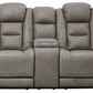 The Man-Den Power Reclining Loveseat with Console